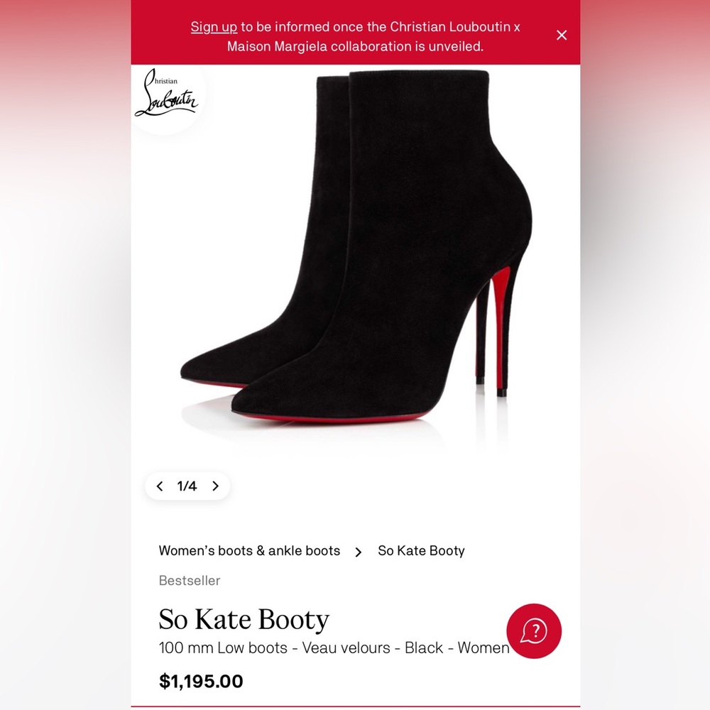 Christian Louboutin so Kate booties